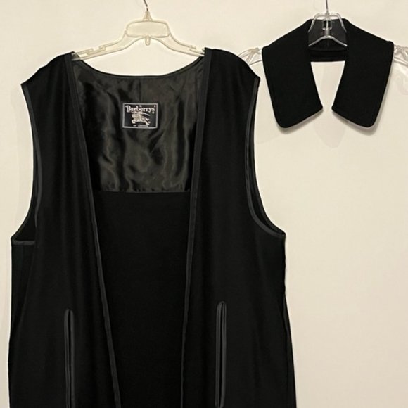 Vintage BURBERRYS OF LONDON Classic Navy-Blue Trench Coat Men's Size 40R - Picture 7 of 14